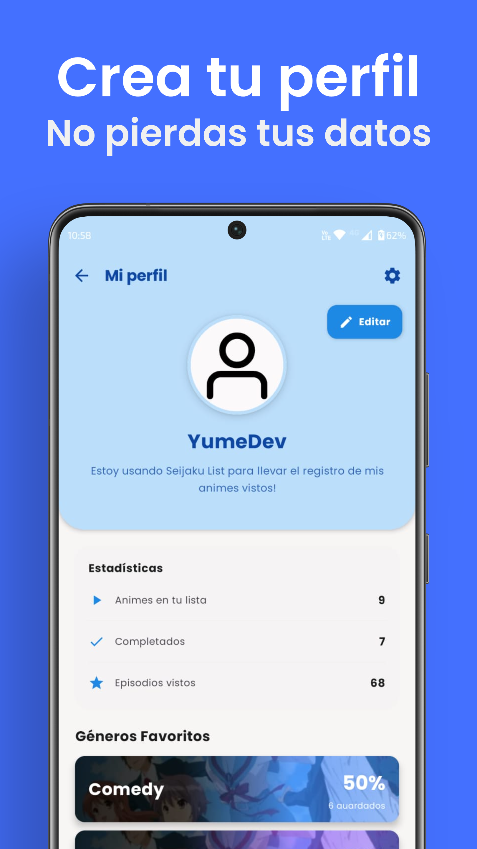 Tu perfil personalizado